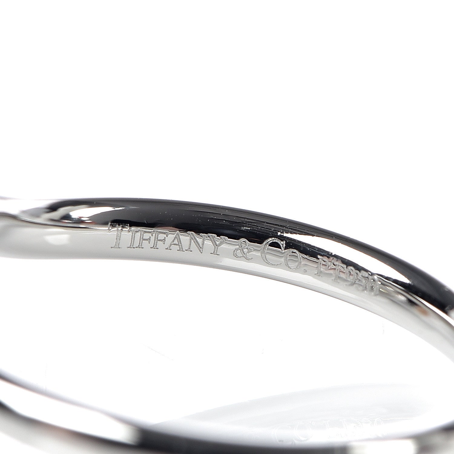 Tiffany Platinum Diamond Elsa Peretti Ring 52 6 5 of 7