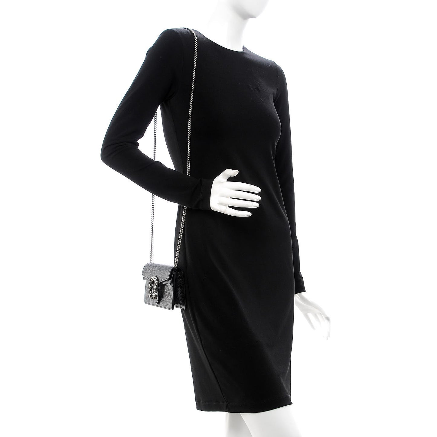 Calfskin Super Mini Dionysus Shoulder Bag Black