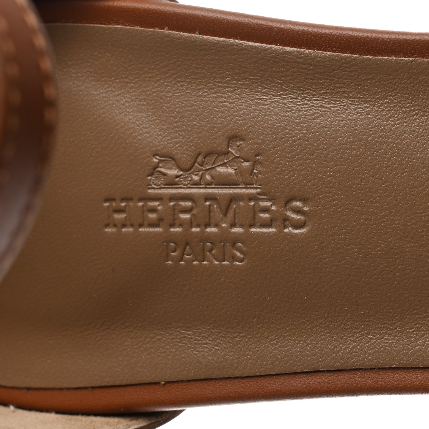 Calfskin Legend Wedge Sandals 38.5 Gold