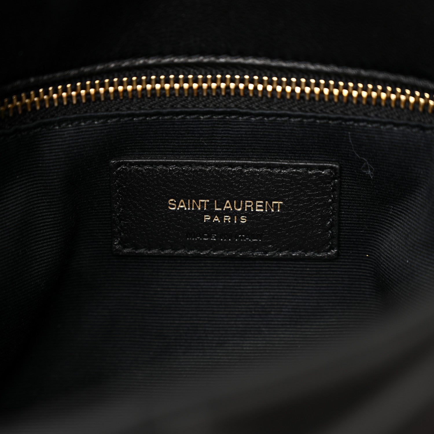 Saint Laurent Lambskin Quilted Toy Loulou Puffer Monogram Chain Satchel Black 7 of 12