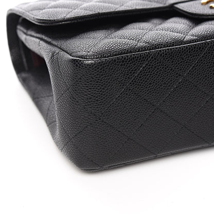 Chanel Caviar Quilted Jumbo Double Flap Black 8 of 11