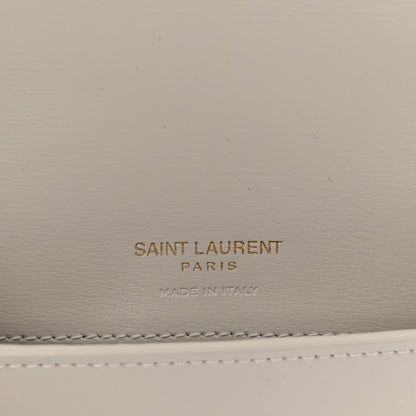 Saint Laurent Smooth Calfskin Monogram Phone Holder Crossbody Crema Soft 6 of 11