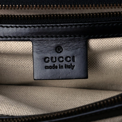 Gucci Knight Calfskin Malaga Kid Heart Medium GG Marmont Chain Handle Bag Black Hibiscus Red Multicolor 6 of 11