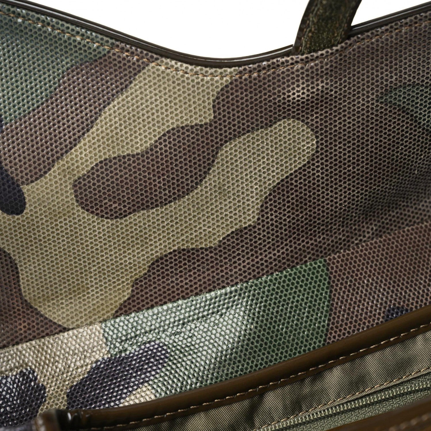 Christian Dior Pixelated Calfskin Camouflage Saddle Bag 7 of 9
