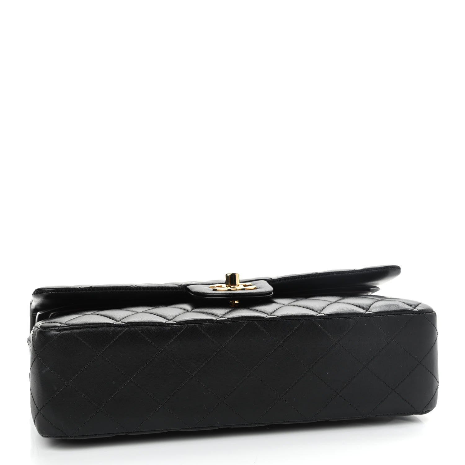 Chanel Lambskin Quilted Medium Double Flap Black 4 of 12