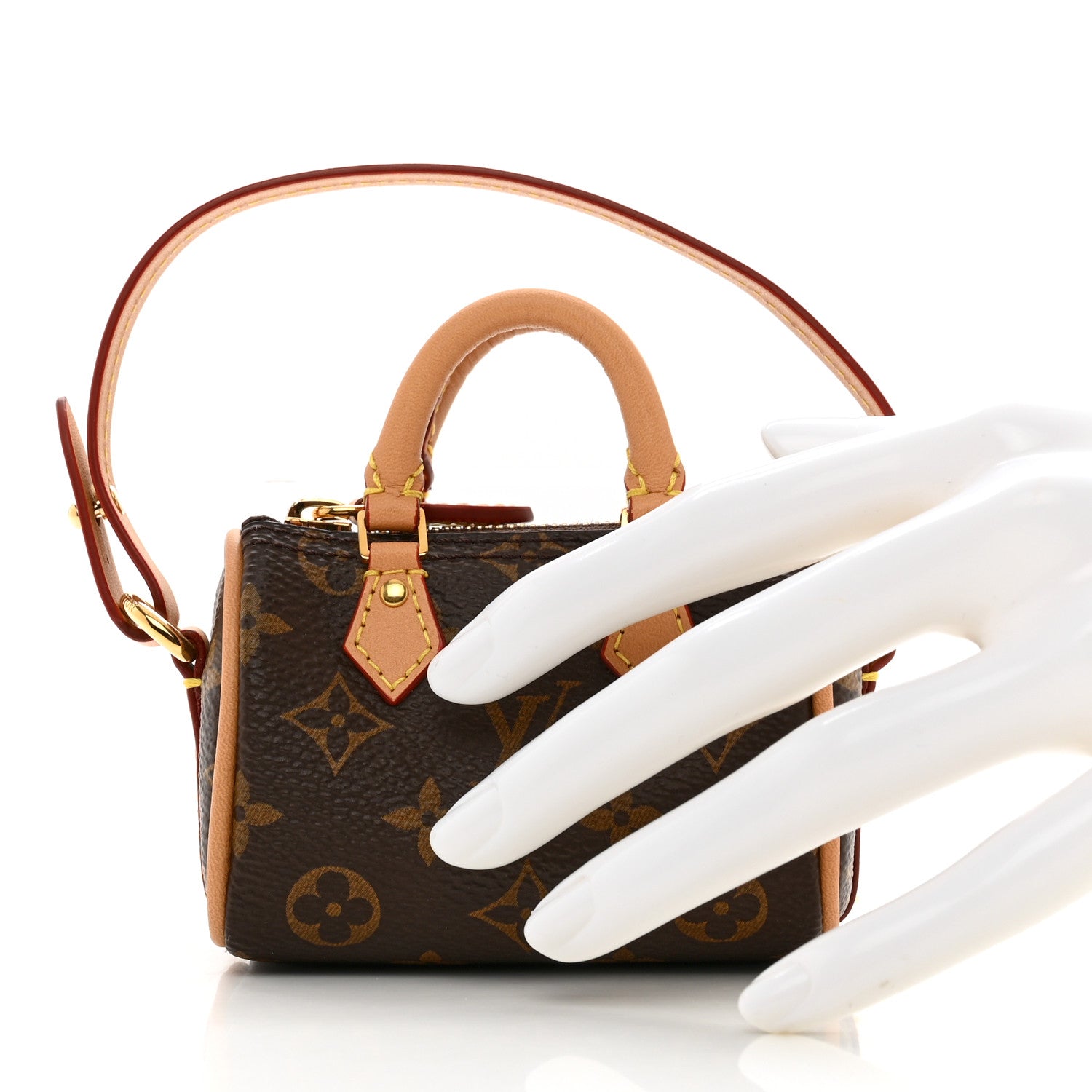 Louis Vuitton Monogram Micro Speedy Bag Charm 2 of 6