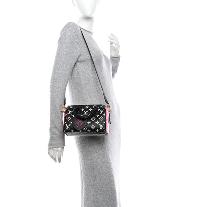 Louis Vuitton Empreinte Monogram Spring in the City Speedy Bandouliere 20 Black White Pink 2 of 9