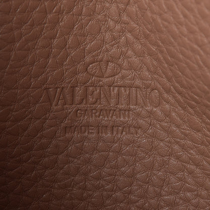 Valentino Garavani Pebbled Calfskin Medium Rockstud Flip Lock Crossbody Bag Skin Sorbet 6 of 7