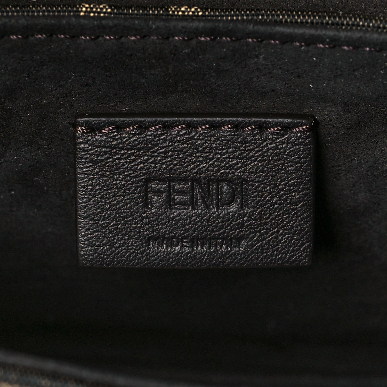 Fendi Fabric Jacquard FF 1974 Mini Cookie Hobo Bag Tobacco Moro 5 of 9