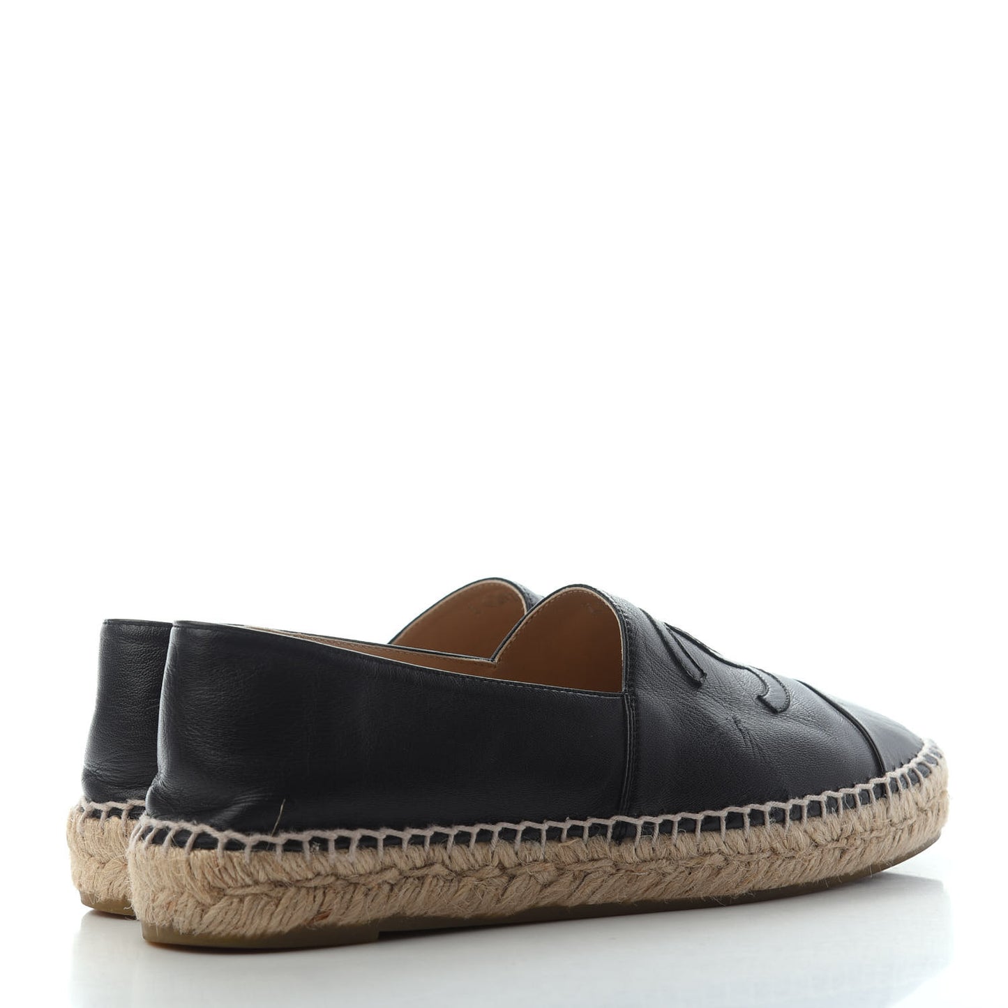 Lambskin CC Espadrilles 38 Black