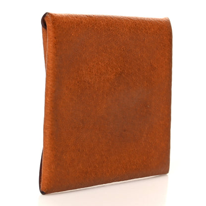 Hermes Peau Porc Bastia Coin Purse Toffee 3 of 11