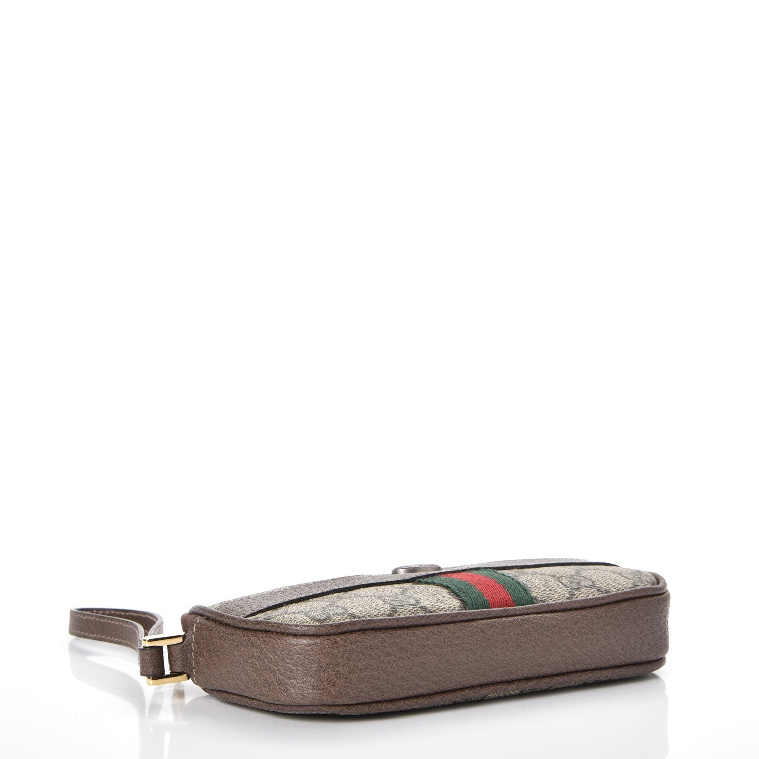 Gucci GG Supreme Monogram Ophidia Phone Case Wristlet Brown 4 of 8