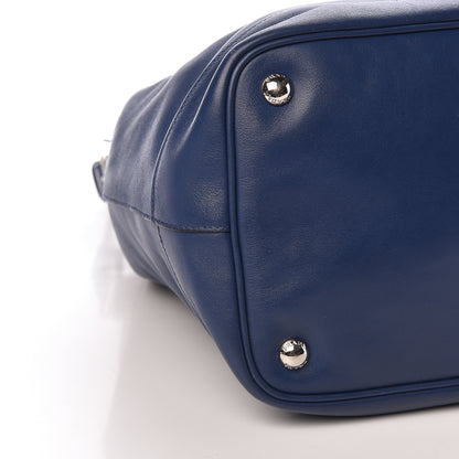 Prada Soft Calfskin Bucket Bag Bleuette 9 of 10