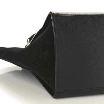 Celine Drummed Calfskin Suede Medium Trapeze Black 7 of 8