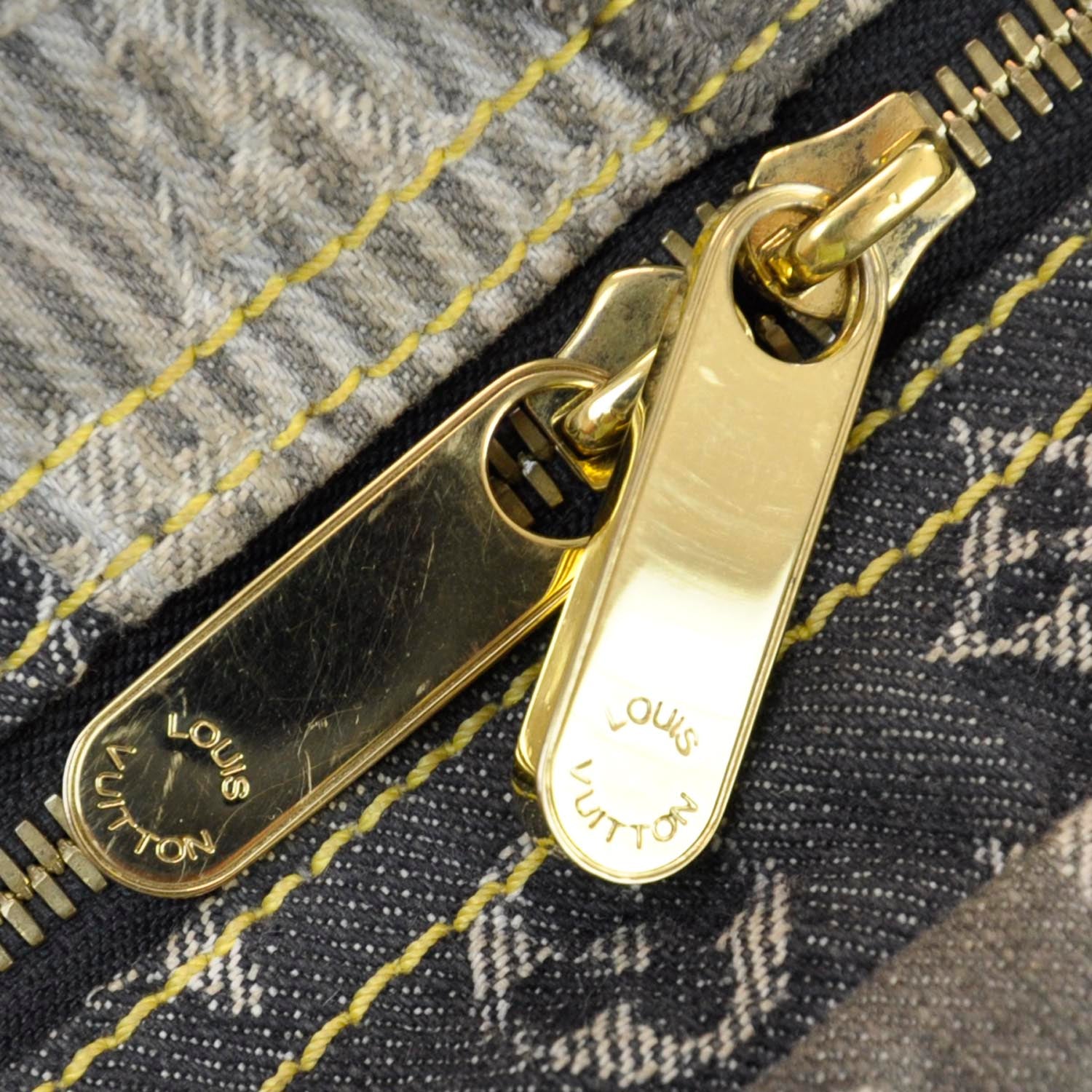 Louis Vuitton Denim Patchwork Bowly Black 9 of 12