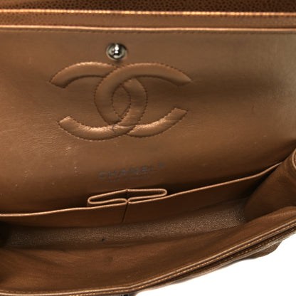 Chanel Metallic Caviar Quilted Medium Double Flap Copper 5 of 6