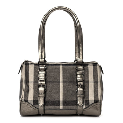 Burberry Metallic Shimmer Check Medium Alchester Bowling Bag 1 of 12