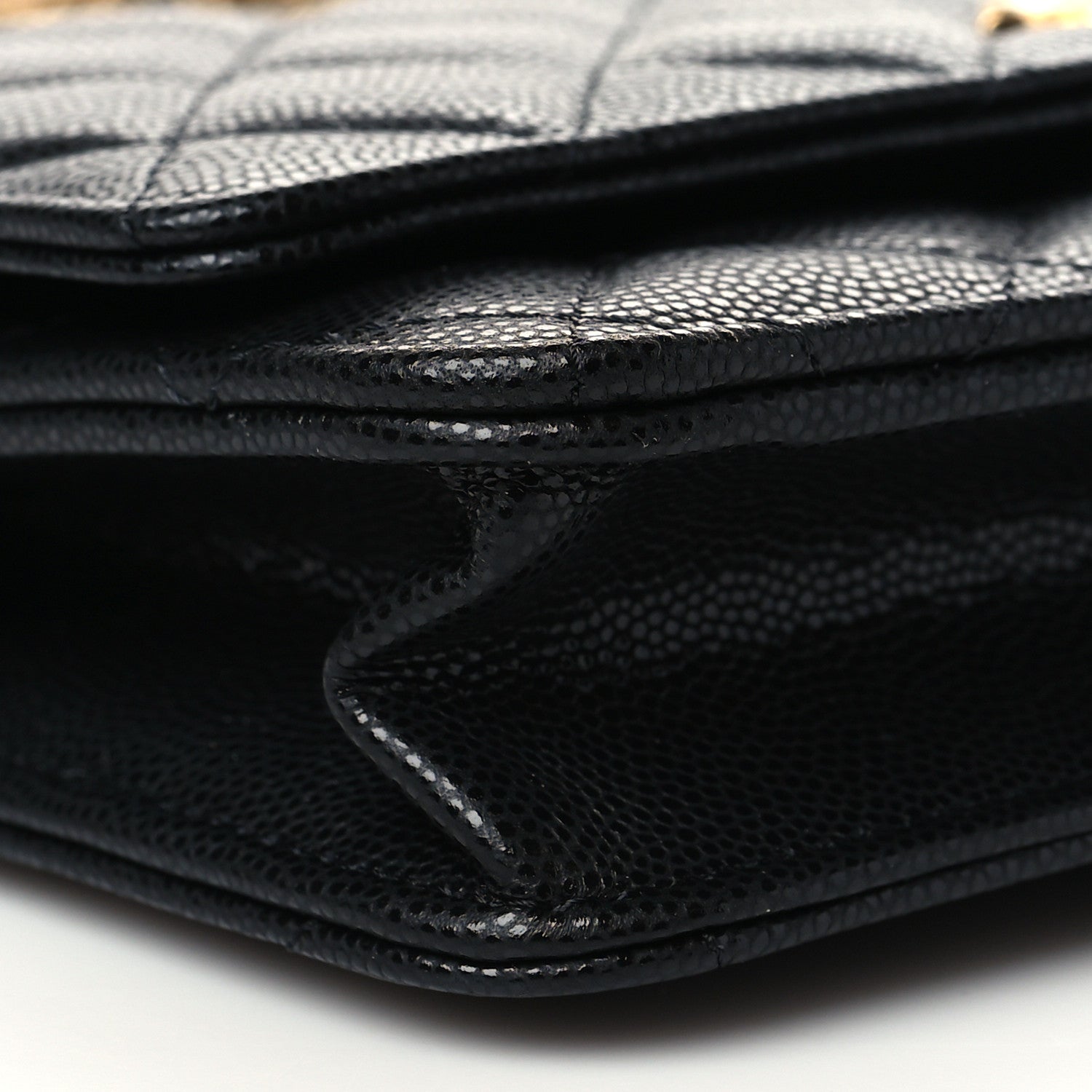 Chanel Caviar Quilted Twist Your Buttons Wallet On Chain WOC Black 8 of 10