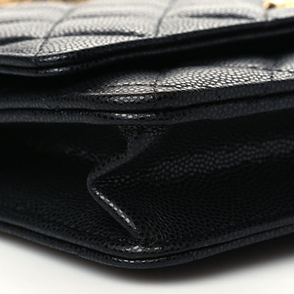 Chanel Caviar Quilted Twist Your Buttons Wallet On Chain WOC Black 8 of 10