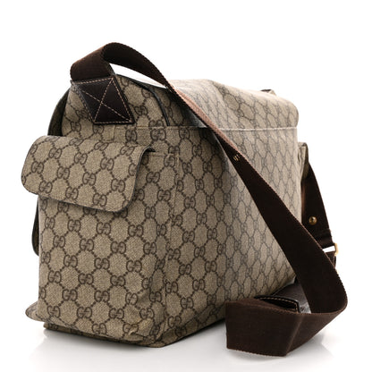 Gucci GG Plus Monogram Messenger Diaper Bag Dark Brown 3 of 26