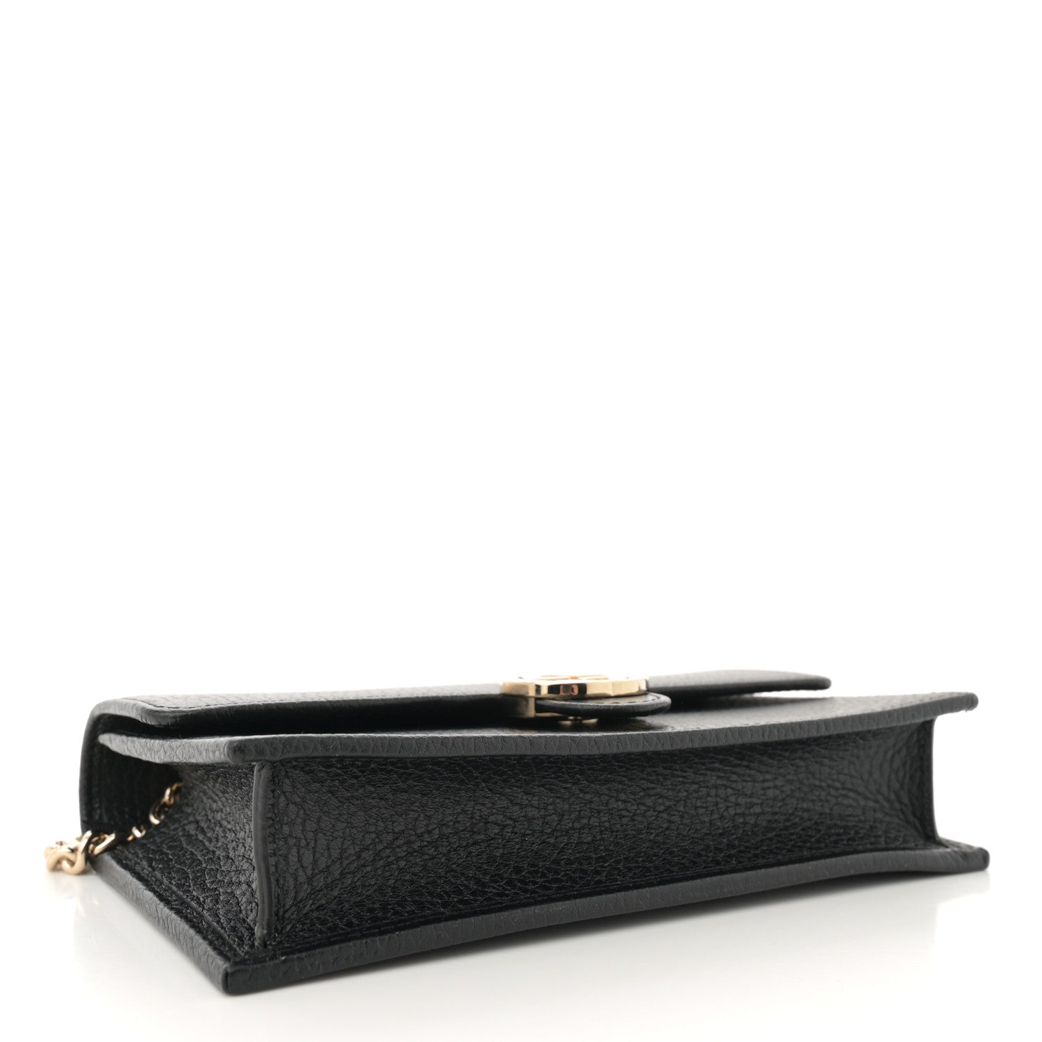 Gucci Dollar Calfskin Interlocking G Chain Wallet Black 4 of 11