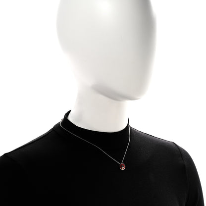 Tiffany Sterling Silver Enamel Paloma Picasso Crown of Hearts Pendant Necklace Red 2 of 5