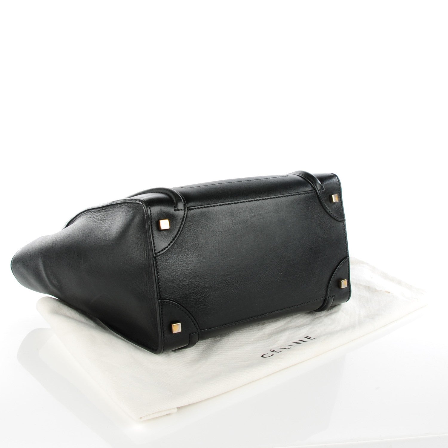 Celine Smooth Calfskin Mini Luggage Black 4 of 8