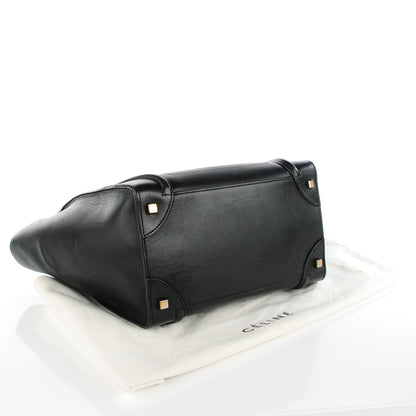 Celine Smooth Calfskin Mini Luggage Black 4 of 8