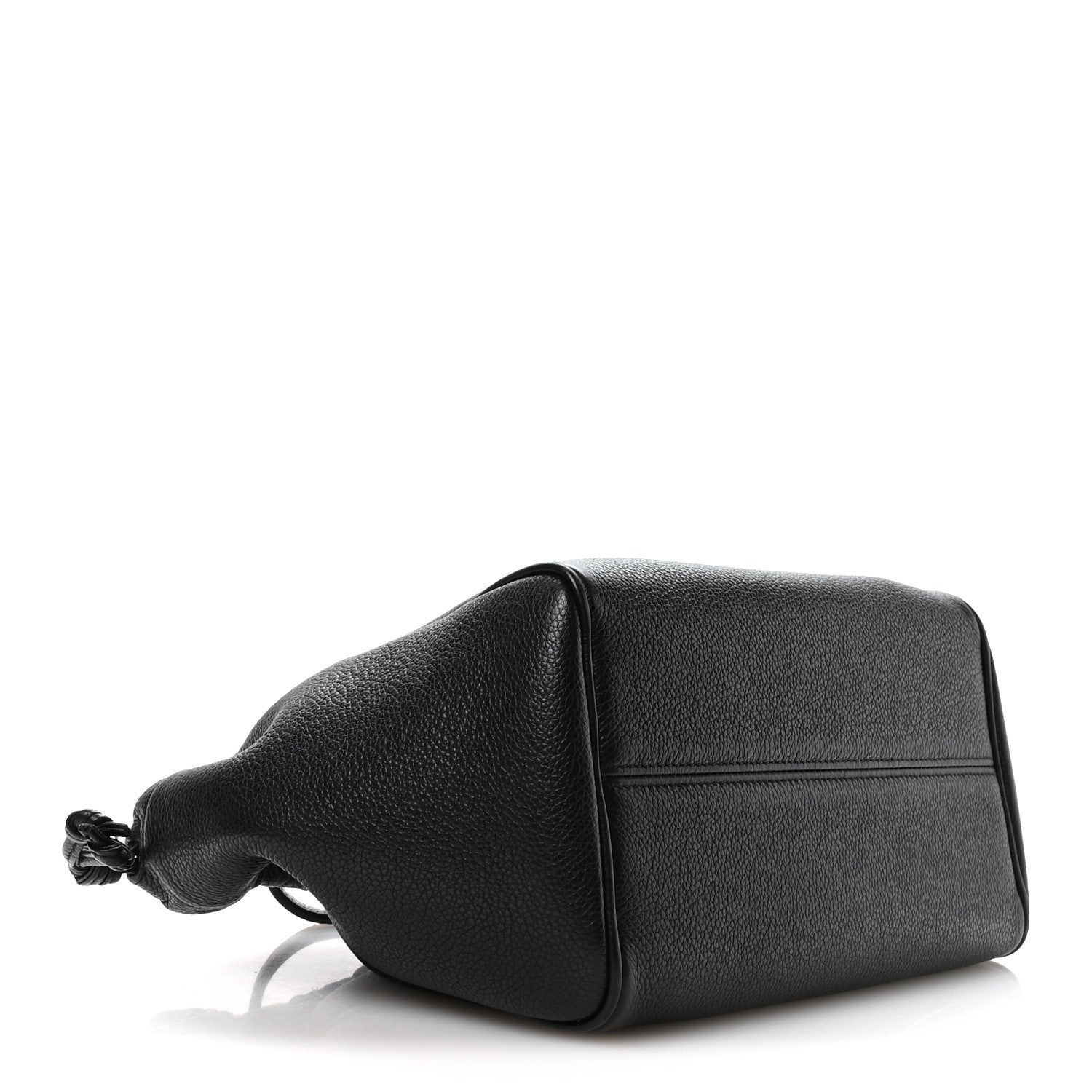 Celine Calfskin Cuir Small Triomphe Cabas Drawstring Black 1849836