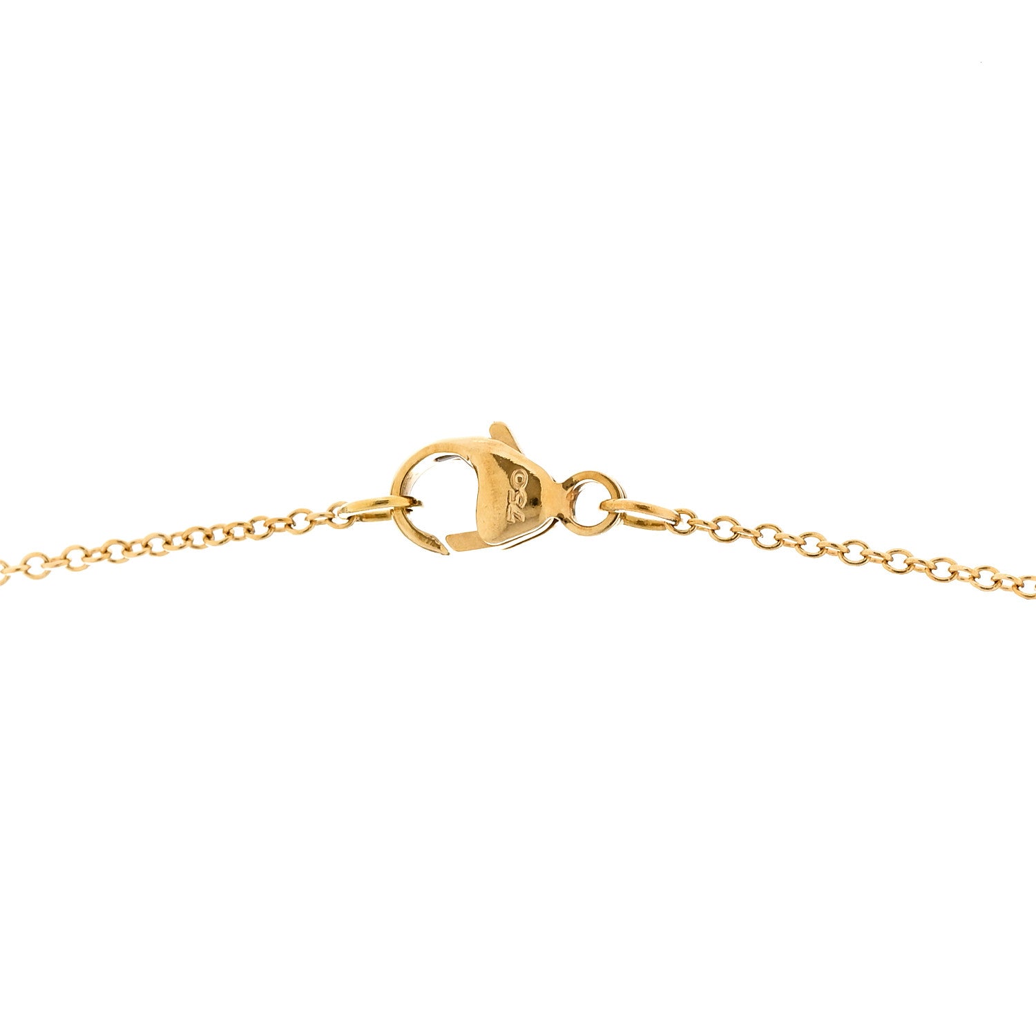 David Yurman 18K Yellow Gold Diamond Initial D Charm Necklace 5 of 7