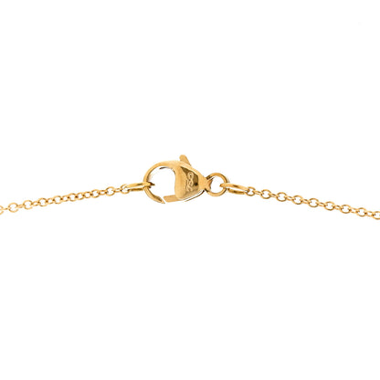 David Yurman 18K Yellow Gold Diamond Initial D Charm Necklace 5 of 7