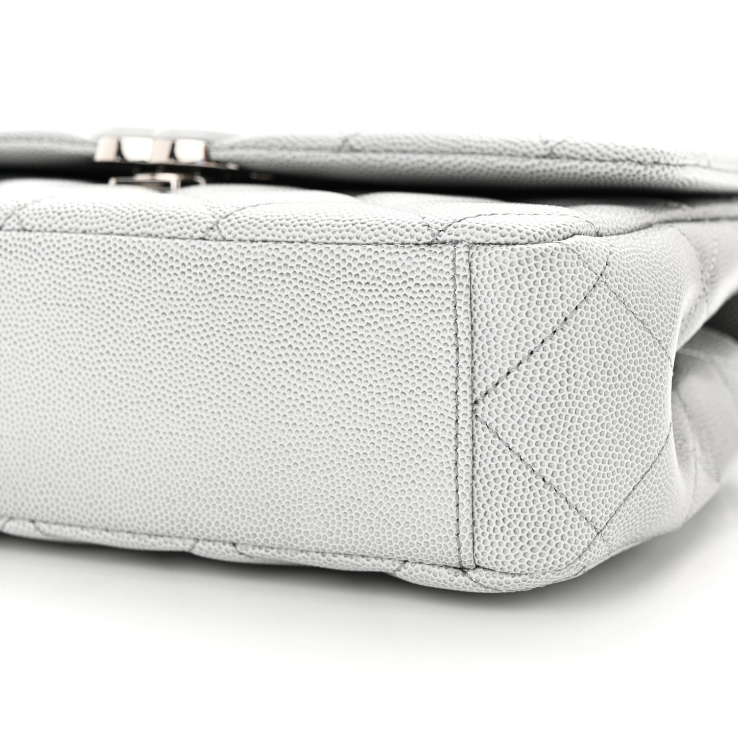 Shaded Caviar Quilted My Everything Flap Dark Grey Light Grey