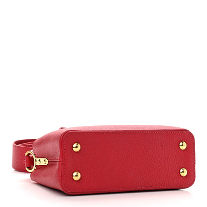 Louis Vuitton Taurillon Mini Capucines Scarlet 4 of 9
