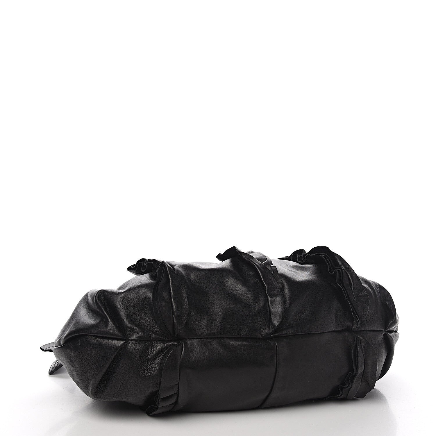 Prada Nappa Ruffle Bag Black 3 of 10