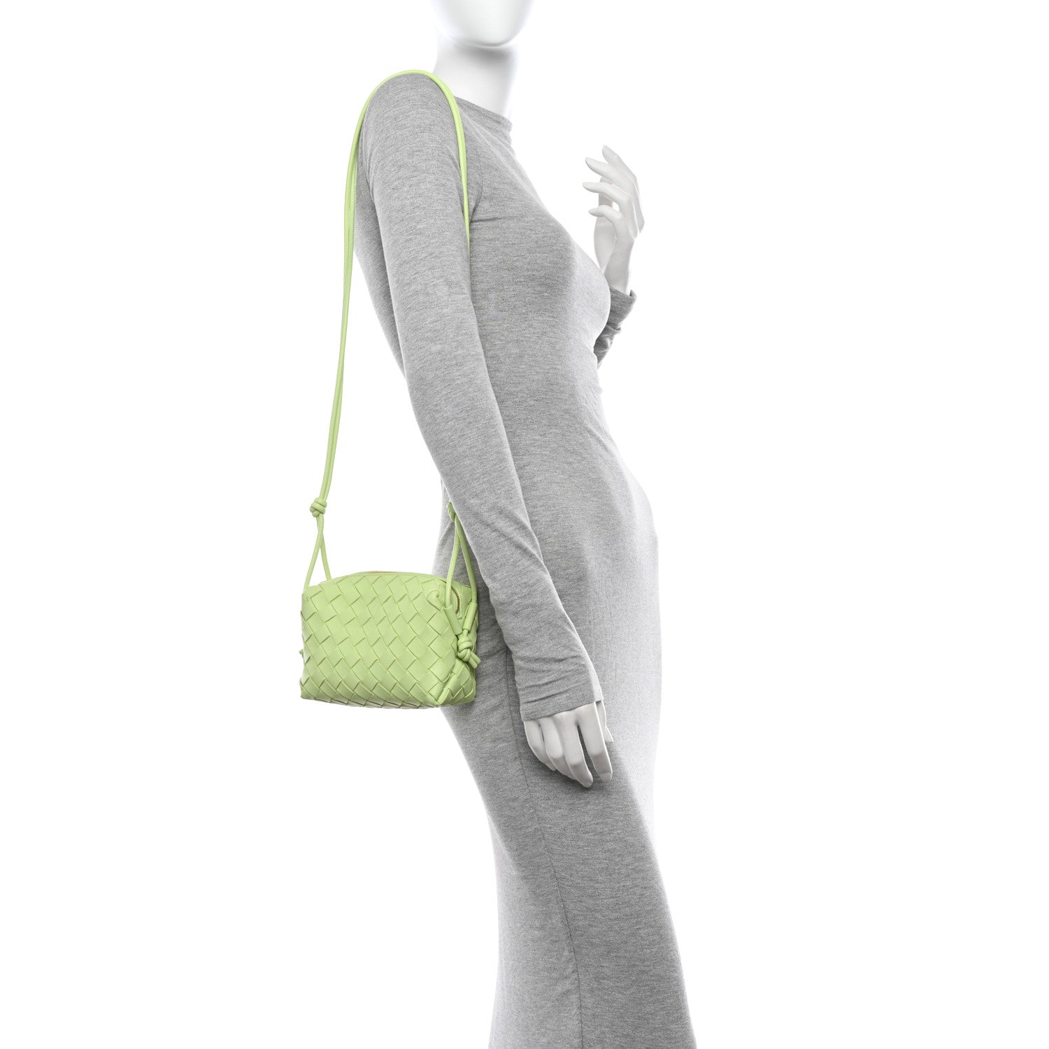 Bottega Veneta Nappa Intrecciato Mini Loop Camera Bag Fennel 2 of 9