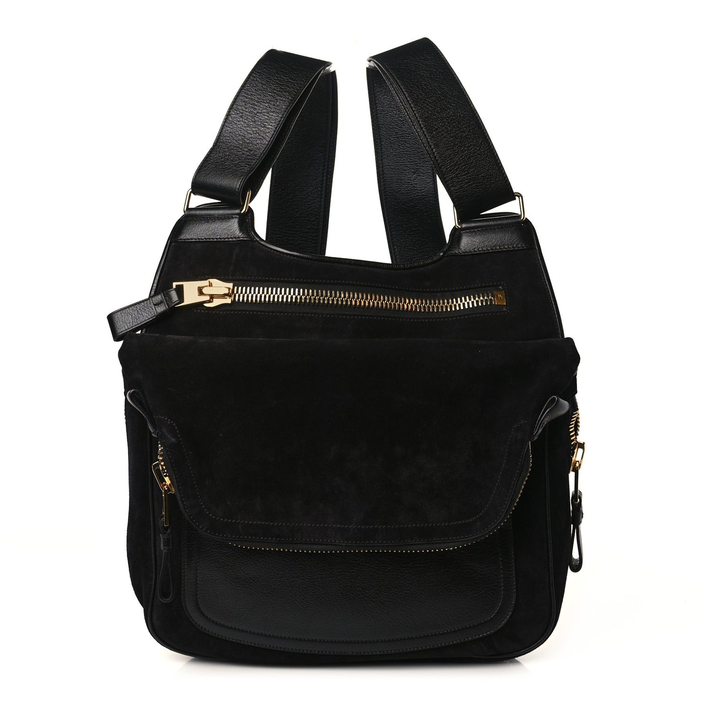Suede Jennifer Backpack Black