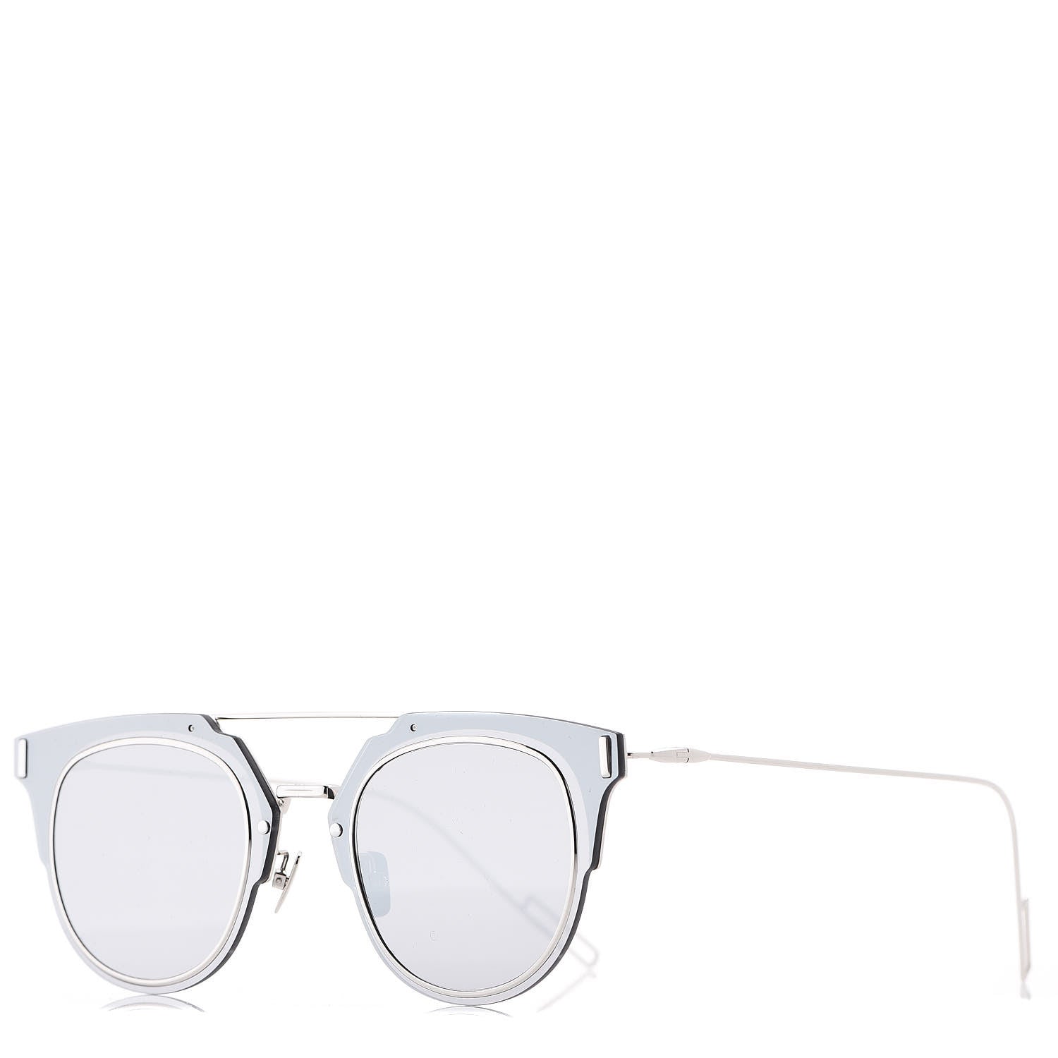 Christian Dior Composit 1.0 Round Sunglasses Silver 1 of 7