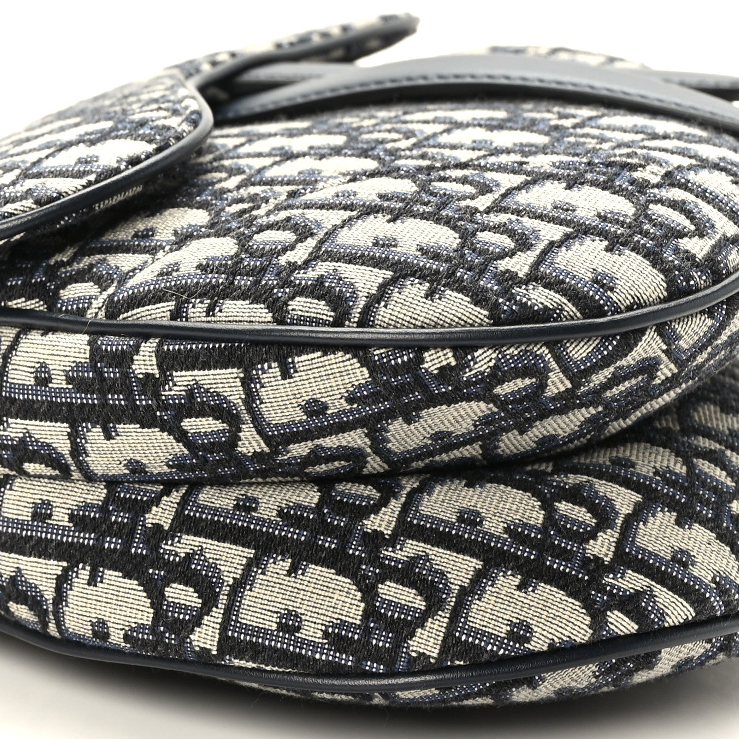 Christian Dior Oblique Saddle Bag Blue 8 of 9