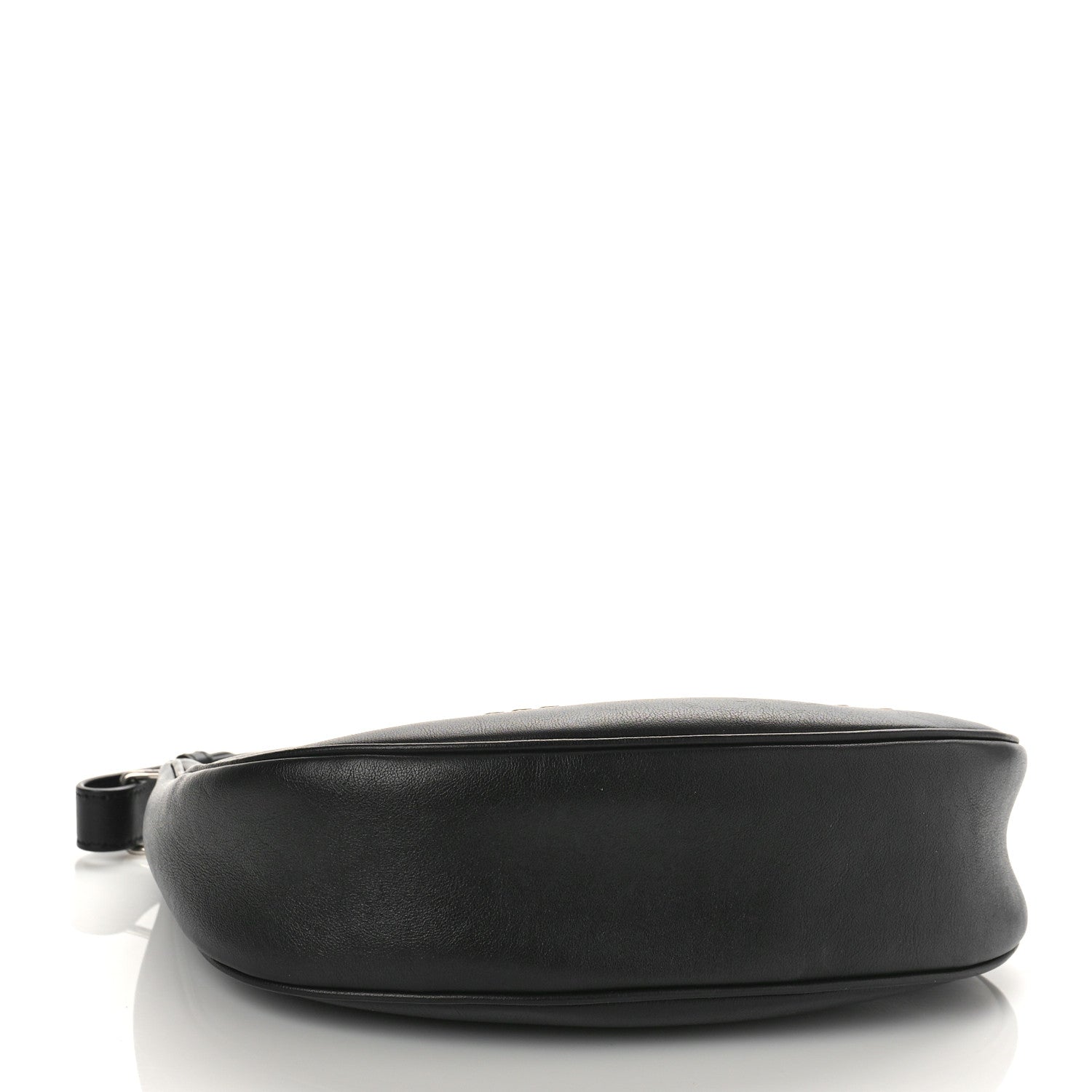 Celine Calfskin Studded Ava Logo Shoulder Bag Black 4 of 8