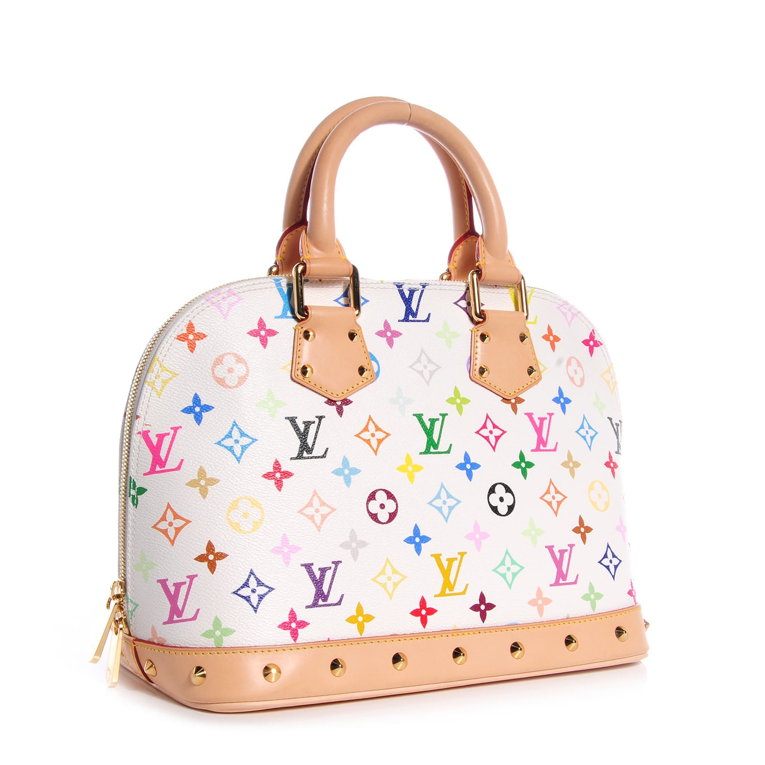 Louis Vuitton Monogram Multicolor Alma White 3 of 7