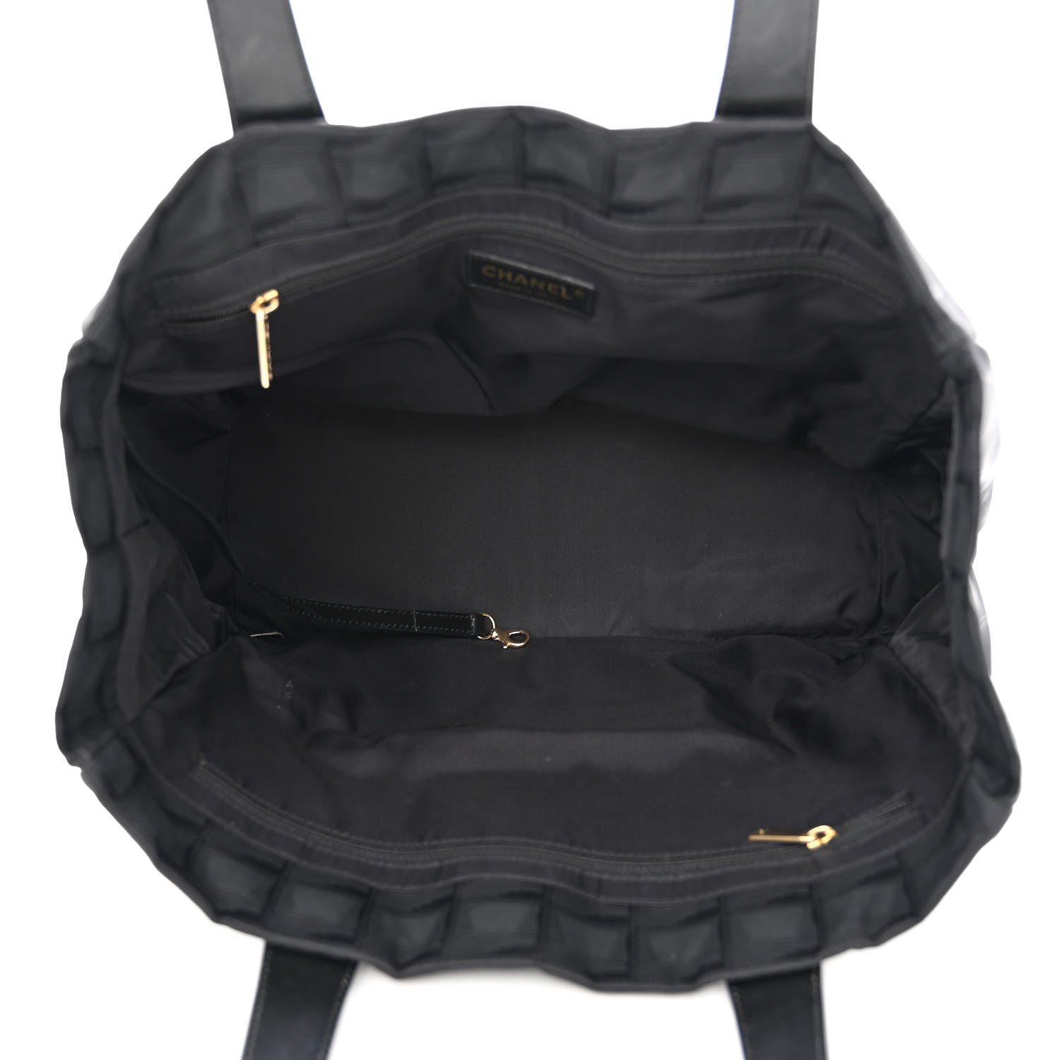 Chanel Nylon Medium Travel Tote Black 5 of 10