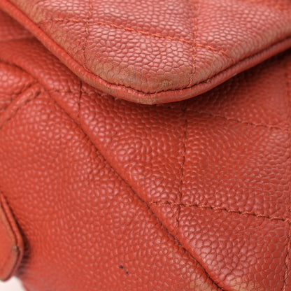Chanel Caviar Quilted Medium Casual Journey Flap Red 17 of 21