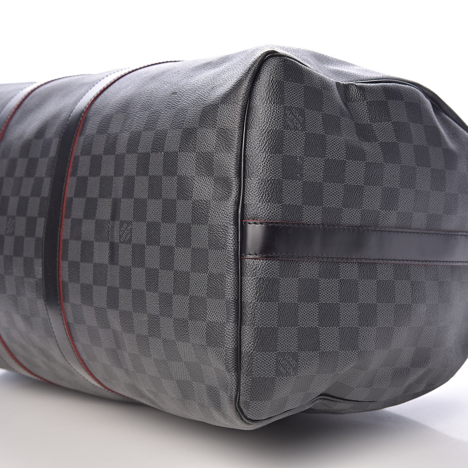 Louis Vuitton Damier Graphite Keepall Bandouliere 55 Rouge 18 of 21