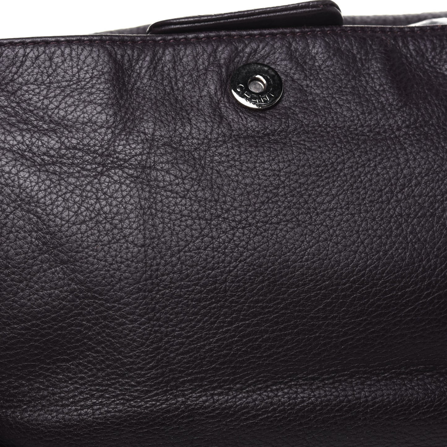 Metallic Deerskin Luxe Ligne Flap Black