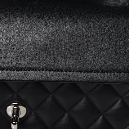 Chanel Lambskin Quilted Medium Double Flap Black 10 of 14