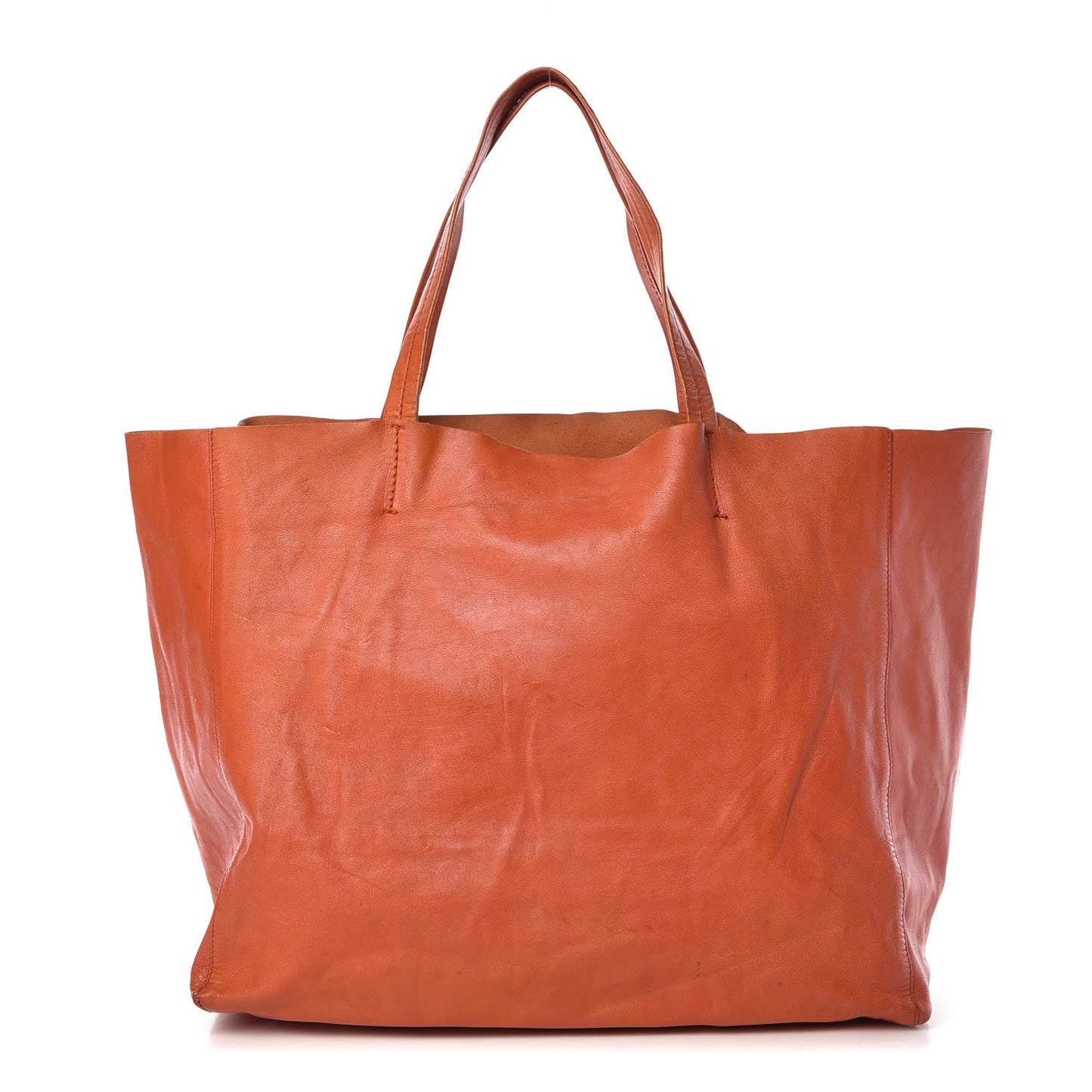 Calfskin Large Horizontal Cabas Phantom Orange