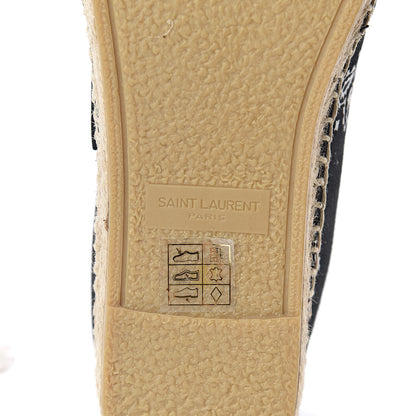Saint Laurent Bandana Print Canvas Espadrilles 36 Black 7 of 10