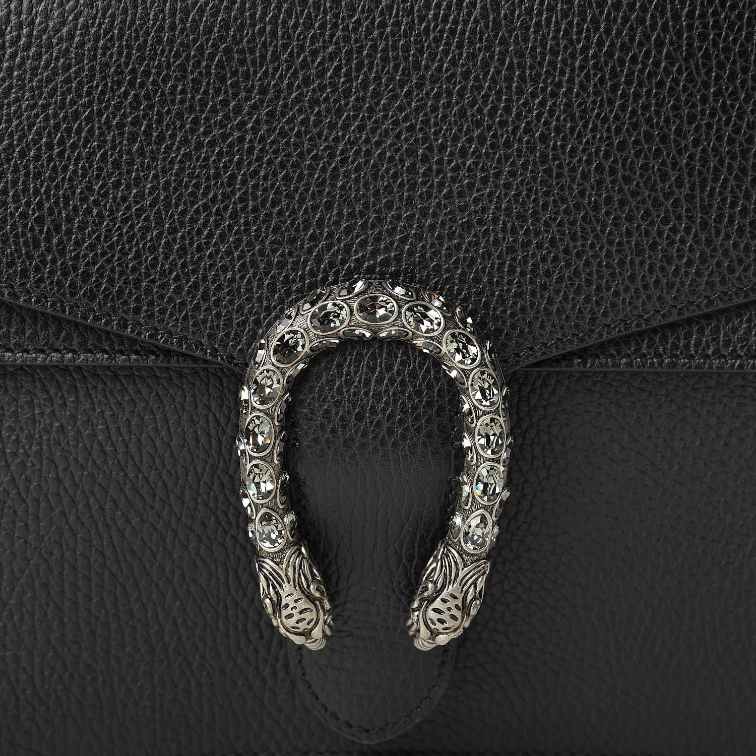Gucci Dollar Calfskin Crystal Medium Dionysus Shoulder Bag Black Black Diamond 10 of 13