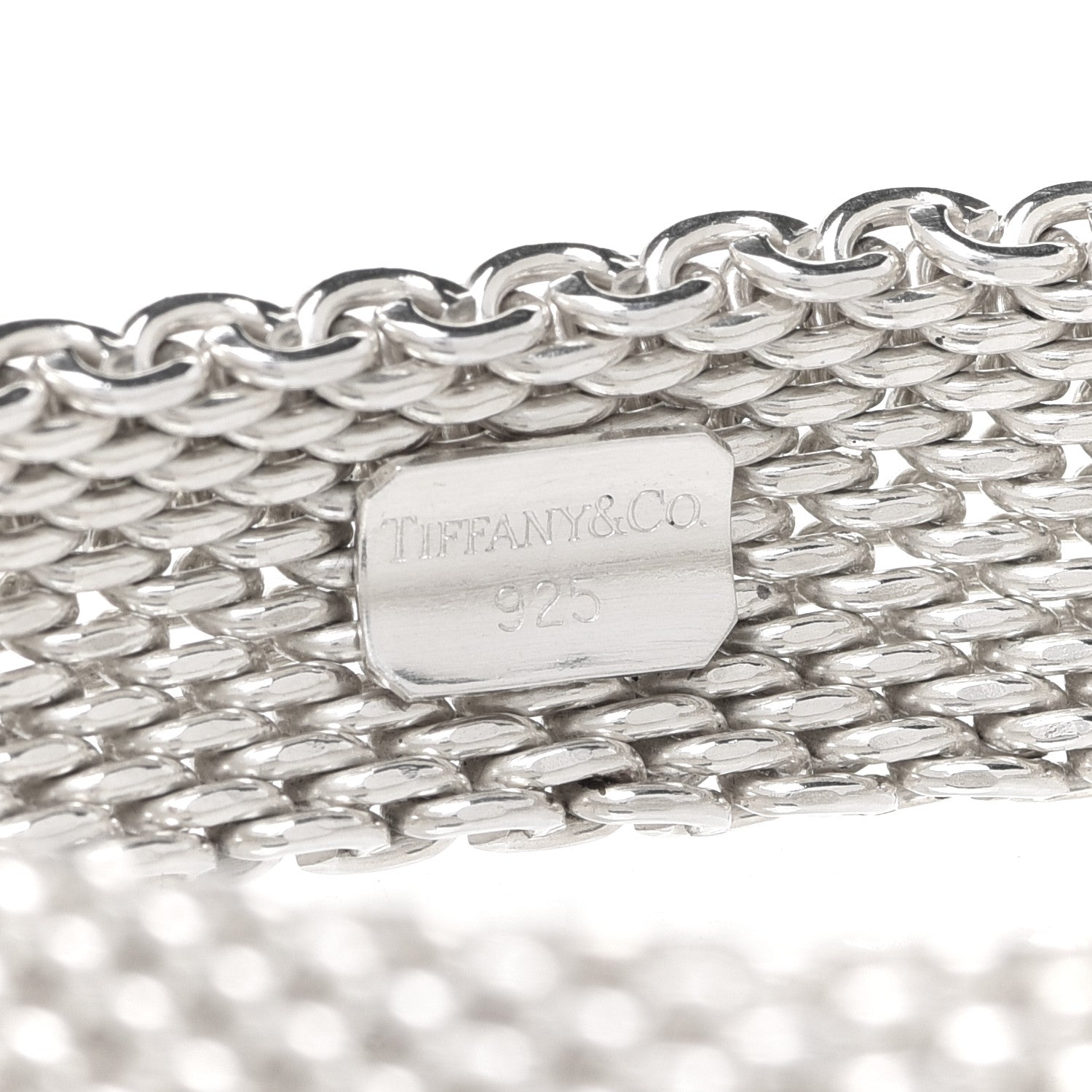 Tiffany Sterling Silver Somerset Mesh Bracelet 4 of 4