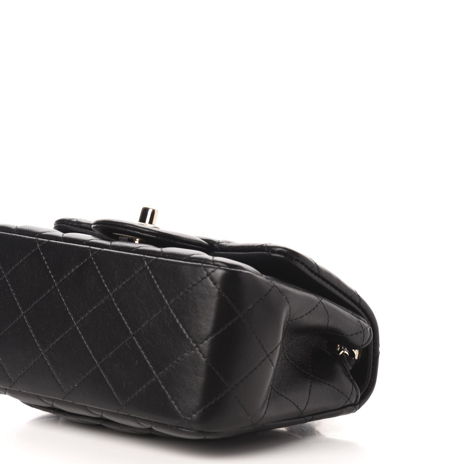 Chanel Lambskin Quilted Mini Square Flap Black 9 of 10